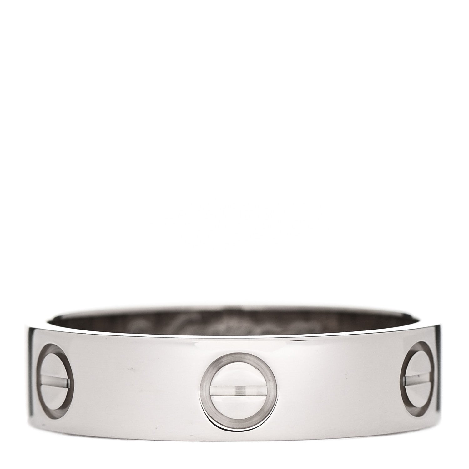 Cartier 18K White Gold 5.5mm LOVE Ring 62 10 1 of 3