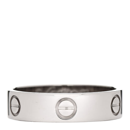 Cartier 18K White Gold 5.5mm LOVE Ring 62 10 1 of 3