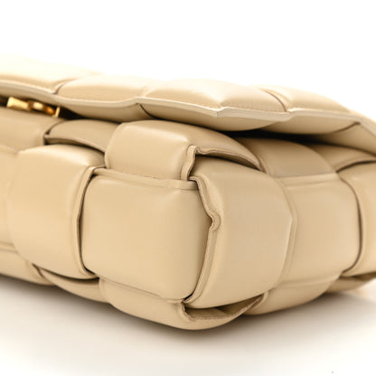 Bottega Veneta Lambskin Maxi Intreccio Padded Chain Cassette Crossbody Bag Porridge 7 of 8