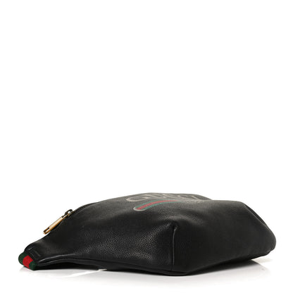 Gucci Grained Calfskin Logo Belt Bag Black 4 of 11