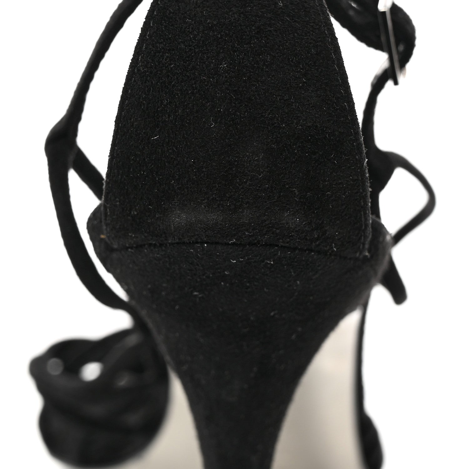 Louis Vuitton Suede Crystal Charlie's Sandals 38 Black 9 of 11