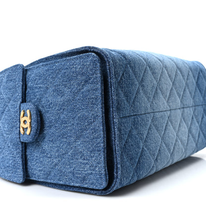 Chanel Washed Denim Quilted Small Chanel 25 Handbag Blue 9 of 11