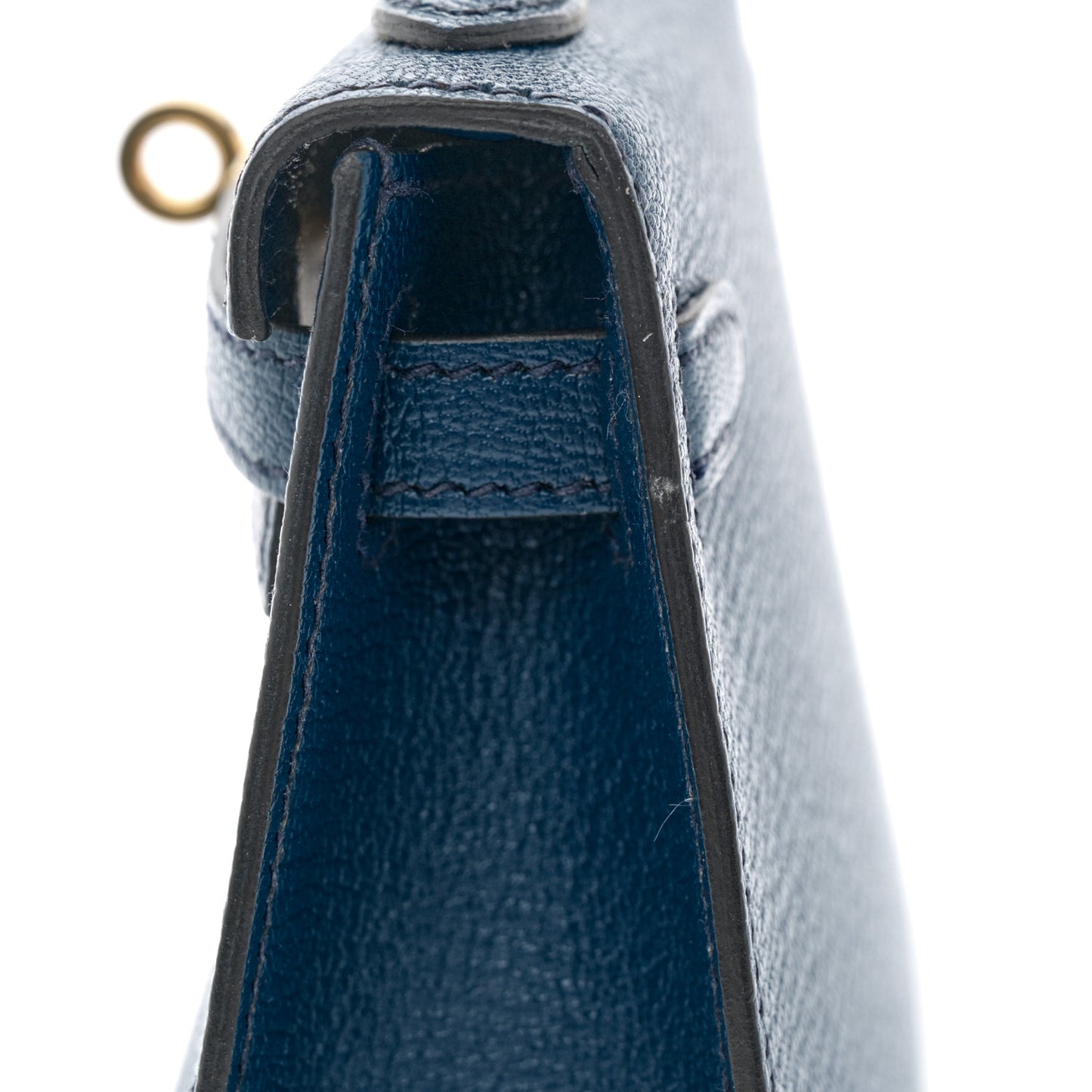 Chevre Mysore Mini Kelly Sellier 20 Bleu Saphir