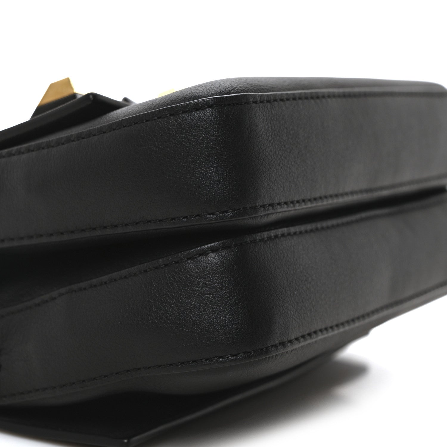 Fendi Vitello Dolce Studded Micro Double Baguette Black 9 of 10