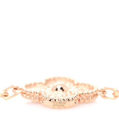Van Cleef & Arpels 18K Rose Gold 20 Motifs Vintage Alhambra Necklace 5 of 5