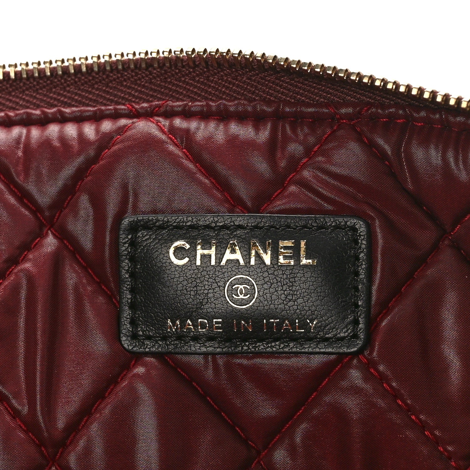 Chanel Lambskin Quilted Large Cosmetic Case Black 6 of 8