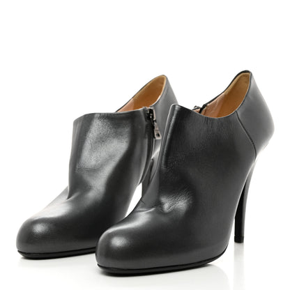 Prada Vitello Ankle Boots 37 Grey 3 of 7