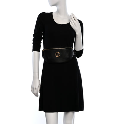 Versace Grained Calfskin Vanitas Medea Belt Bag Black 3 of 8