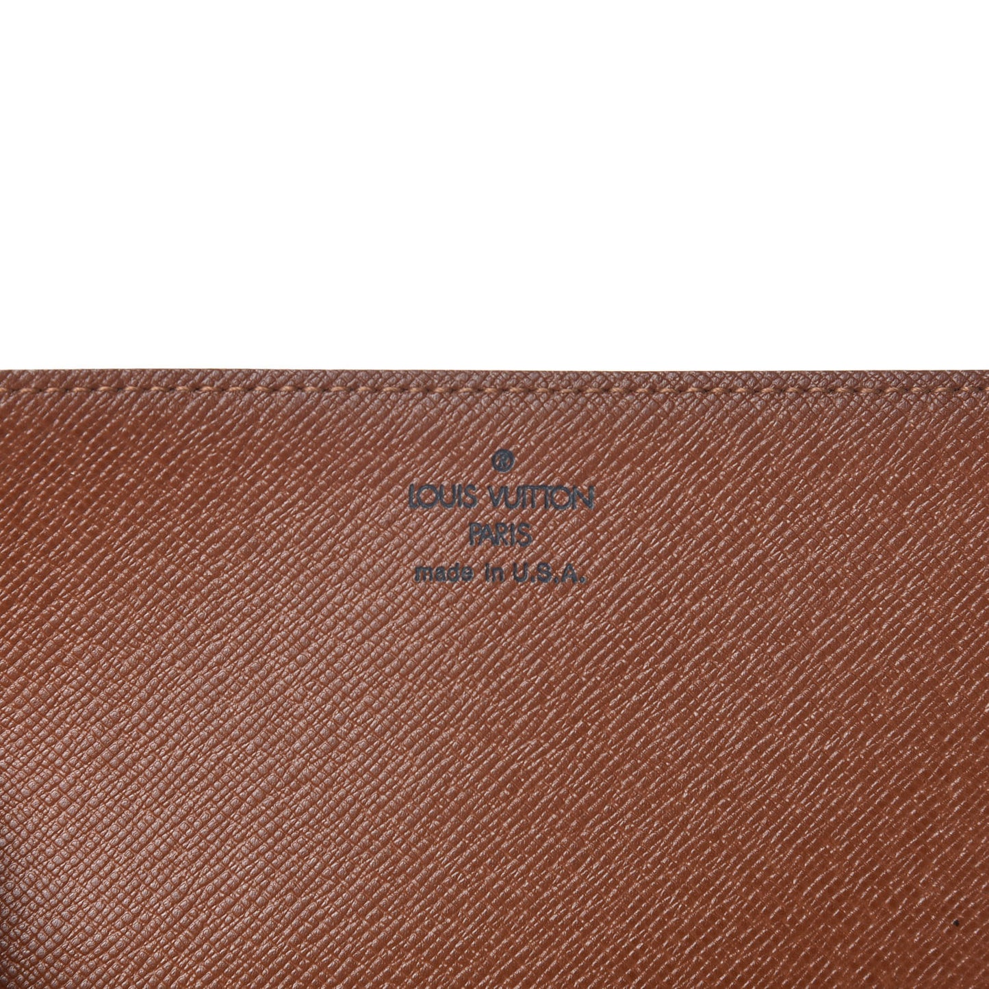 Monogram Simple Checkbook Holder Wallet Cover
