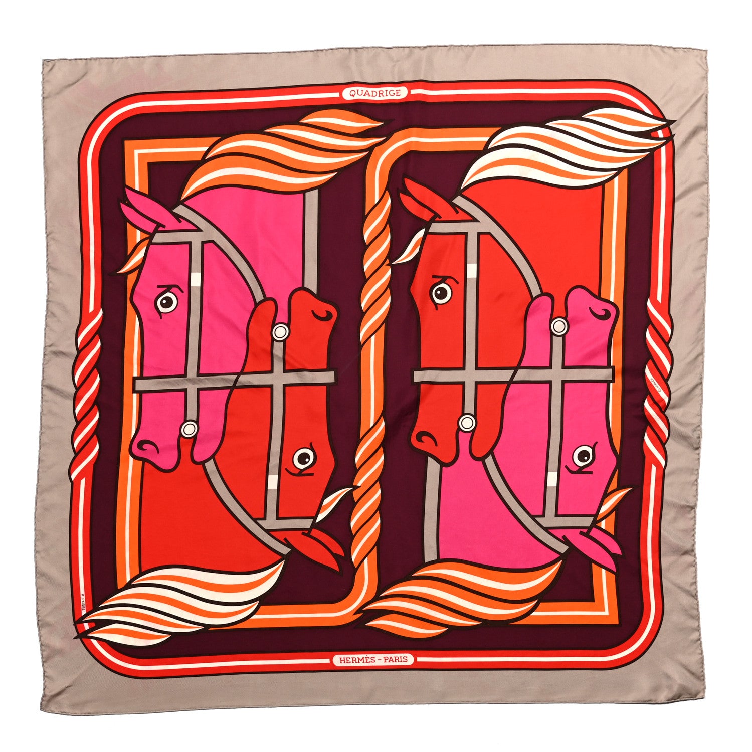 Hermes Silk Quadrige Scarf 90 1 of 6