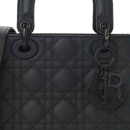 Christian Dior Ultra Matte Calfskin Cannage Small My ABCDior Lady Dior Black 8 of 16