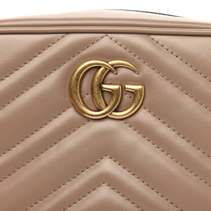 Gucci Calfskin Matelasse Mini GG Marmont Chain Shoulder Bag Porcelain Rose 10 of 11