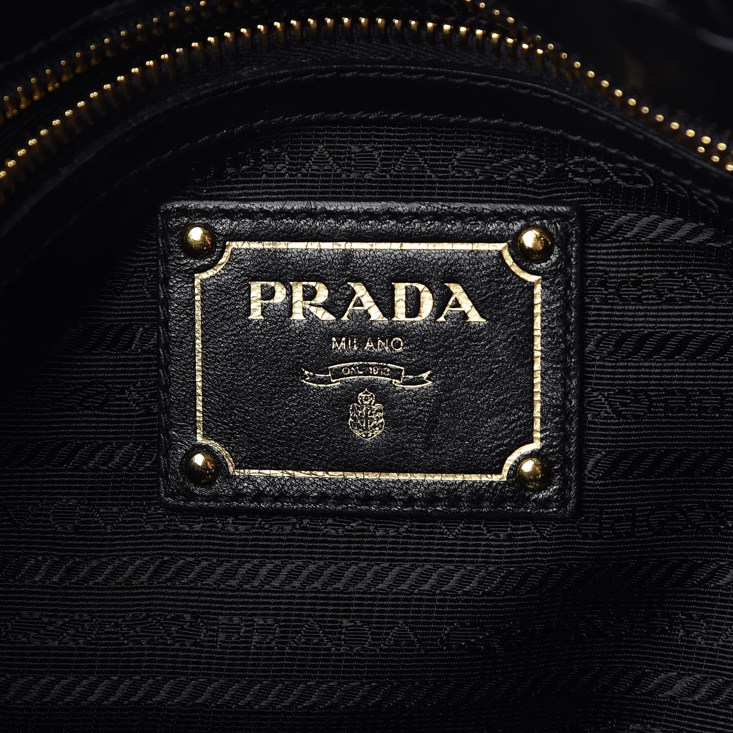 Prada Tessuto Nylon Jacquard Logo Bow Bag Black 6 of 8