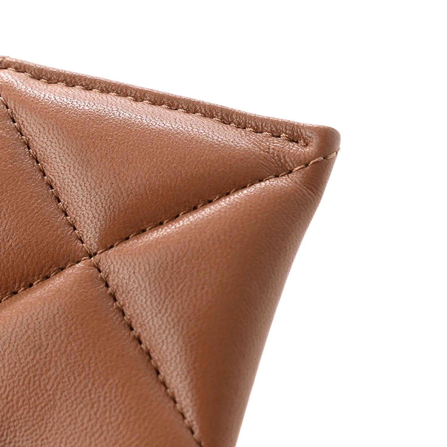 Chanel Lambskin Quilted Chanel 19 Card Holder Brown 10 of 10