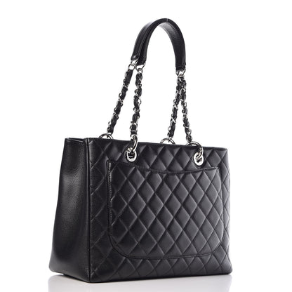 Chanel Caviar Quilted Grand Shopping Tote GST Black 3 of 9