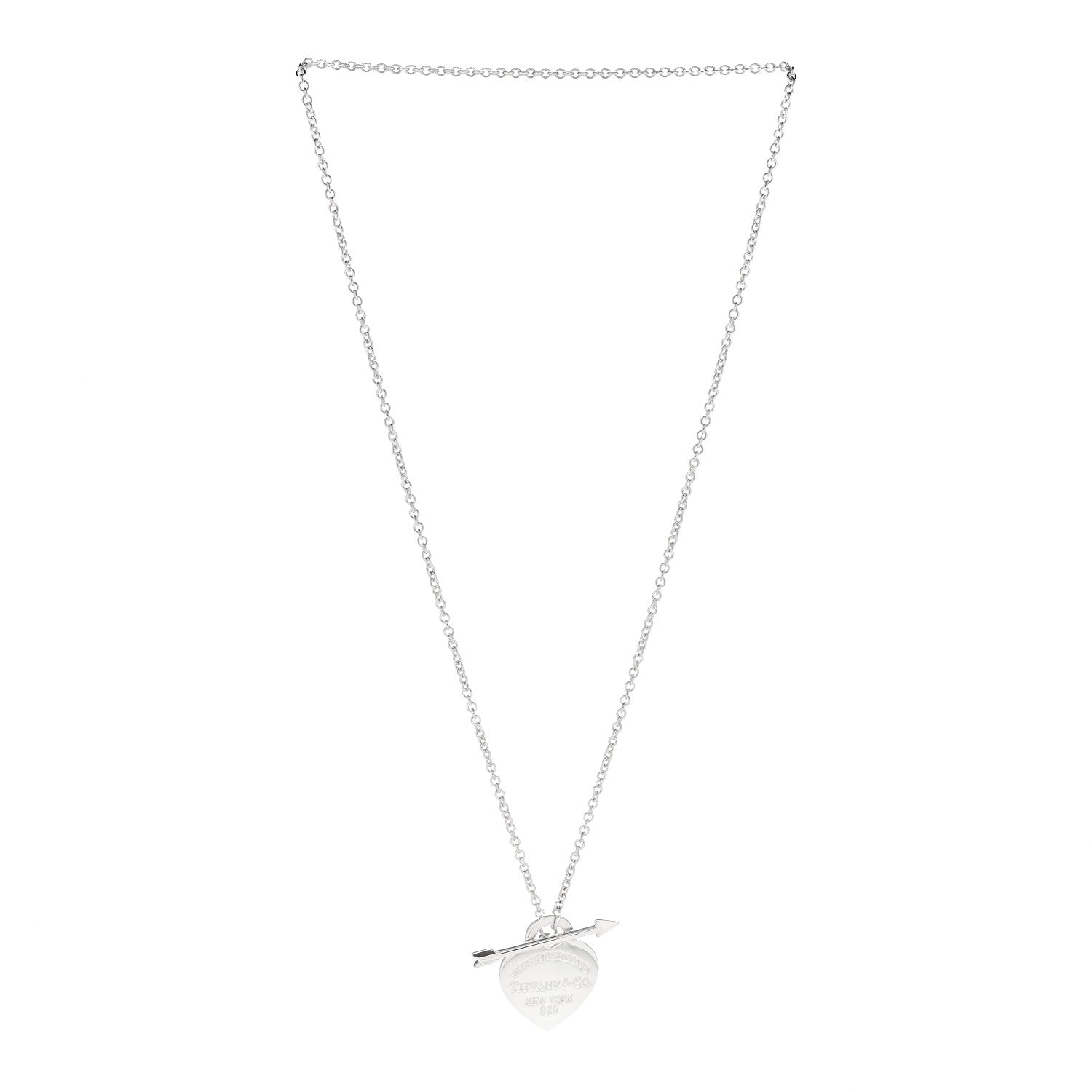 Tiffany Sterling Silver Return to Tiffany Lovestruck Pendant Necklace 3 of 6