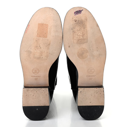 Chanel Patent Ascot High CC Boots 37 Black 5 of 11