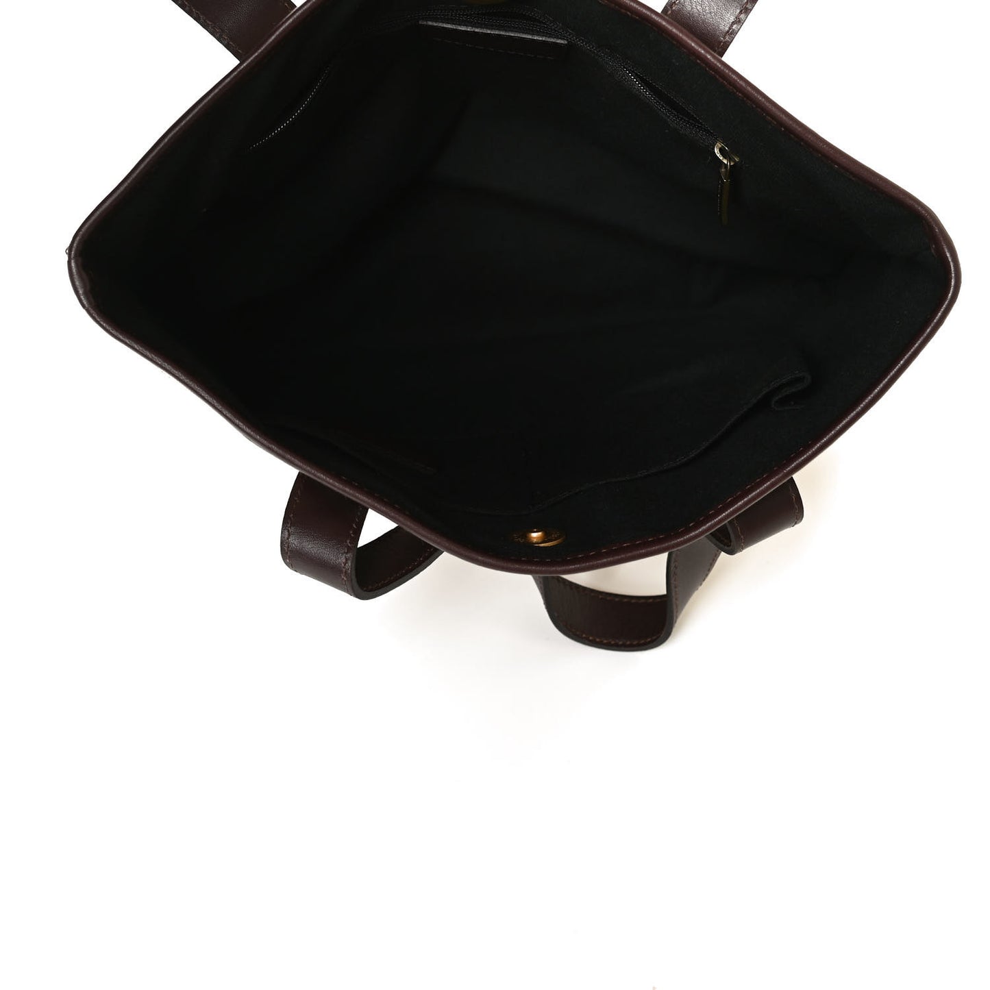 Haymarket Check Studded Tote Chocolate