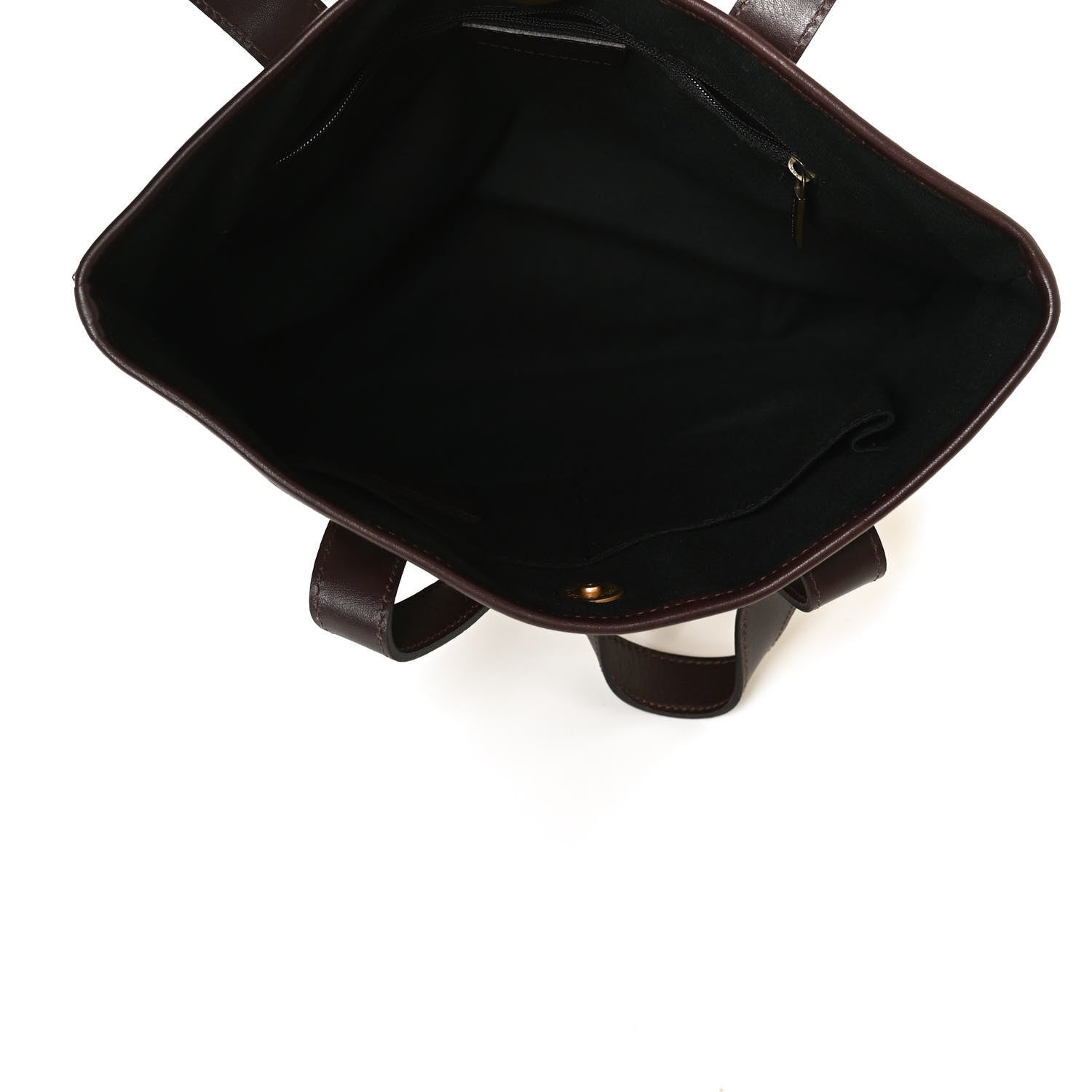 Burberry Haymarket Check Studded Tote Chocolate 4 of 10