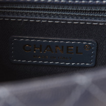 Chanel Caviar Quilted Small Coco Handle Flap Blue 6 of 14