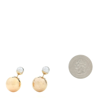 Christian Dior Mise En Dior Tribal Earrings Silver Gold 2 of 5