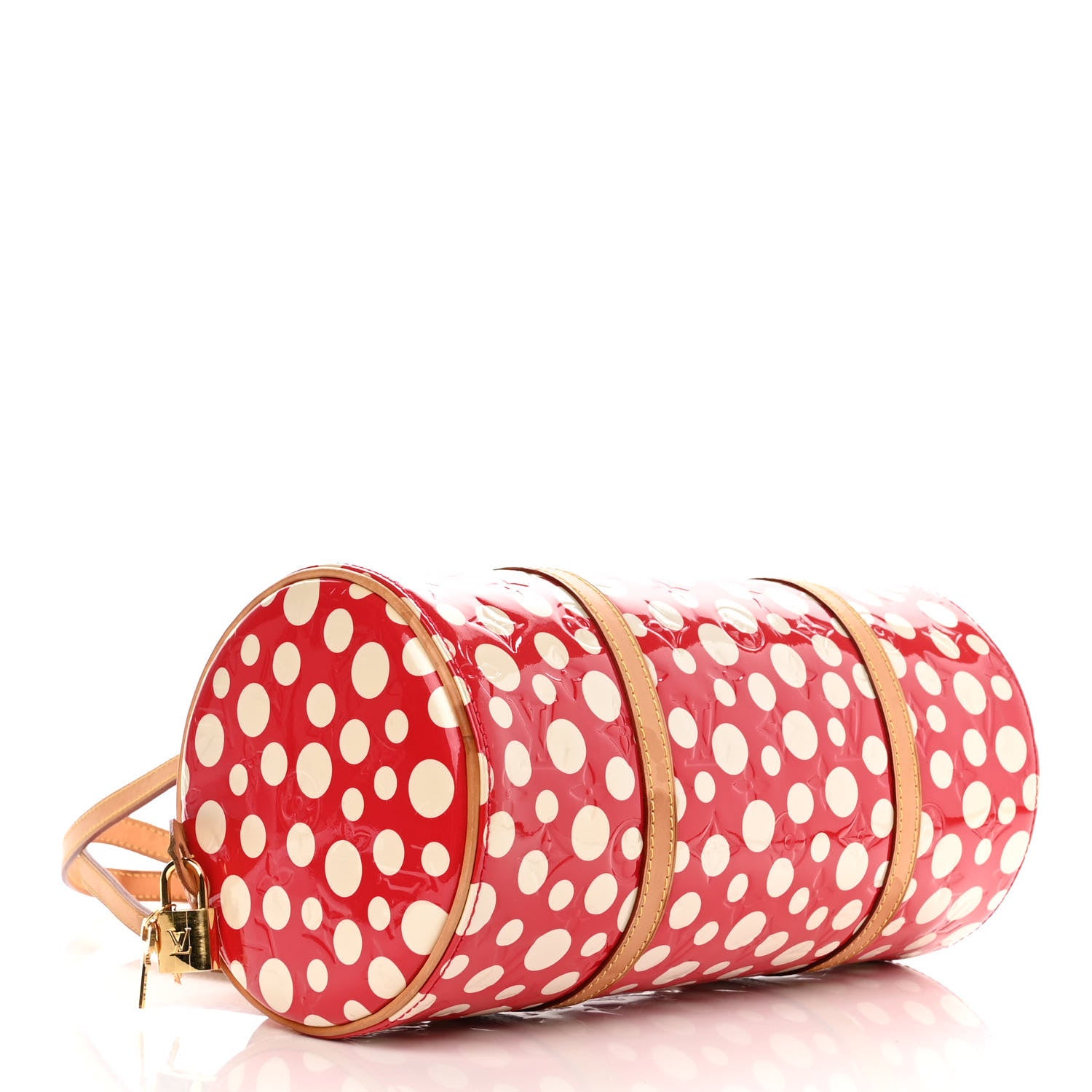 Louis Vuitton Vernis Kusama Infinity Dots Papillon 30 Red 4 of 9