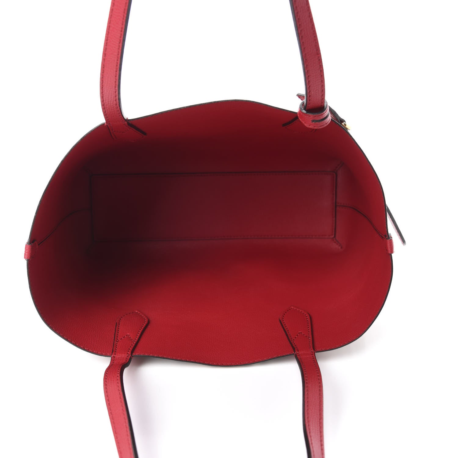 Burberry Haymarket Check Small Reversible Tote Poppy Red 14 of 19