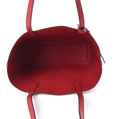 Burberry Haymarket Check Small Reversible Tote Poppy Red 14 of 19