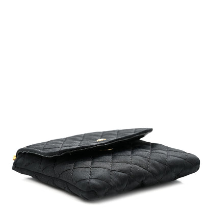 Chanel Jersey Quilted Micro Flap Bag Black 4 of 11