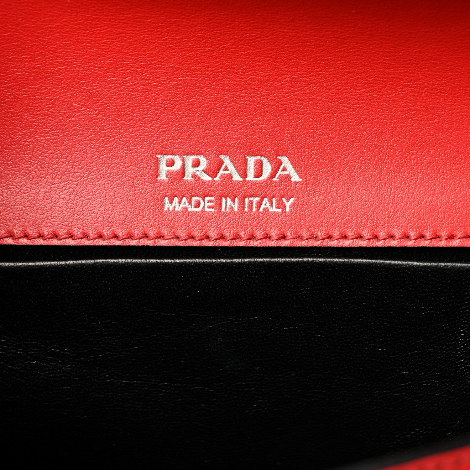 Prada City Calfskin Sidonie Shoulder Bag Rosso Black 6 of 10