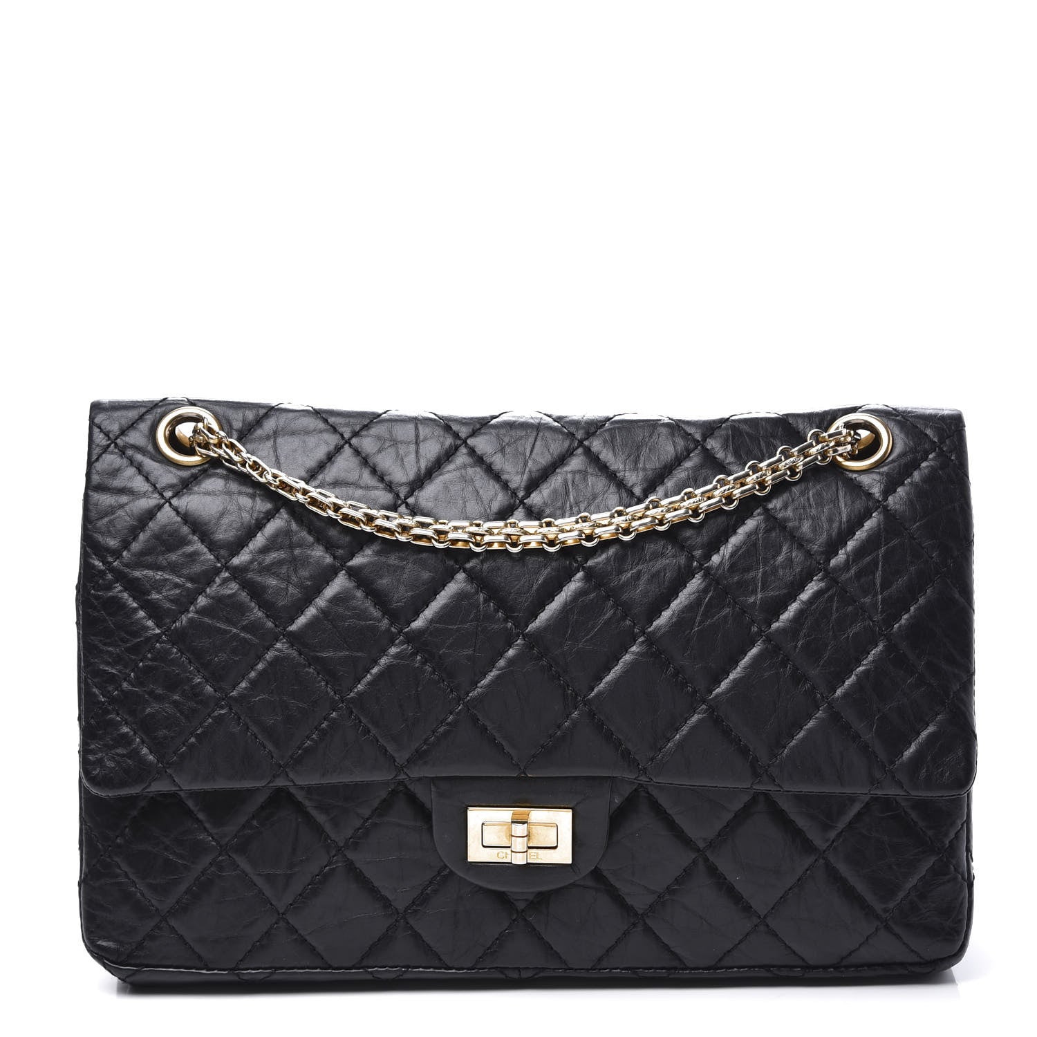 Chanel Aged Calfskin Quilted 2.55 Reissue 226 Flap Black 1 of 11