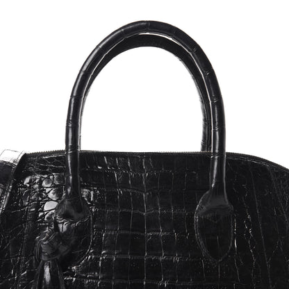 Nancy Gonzalez Crocodile Dome Satchel Black 12 of 13