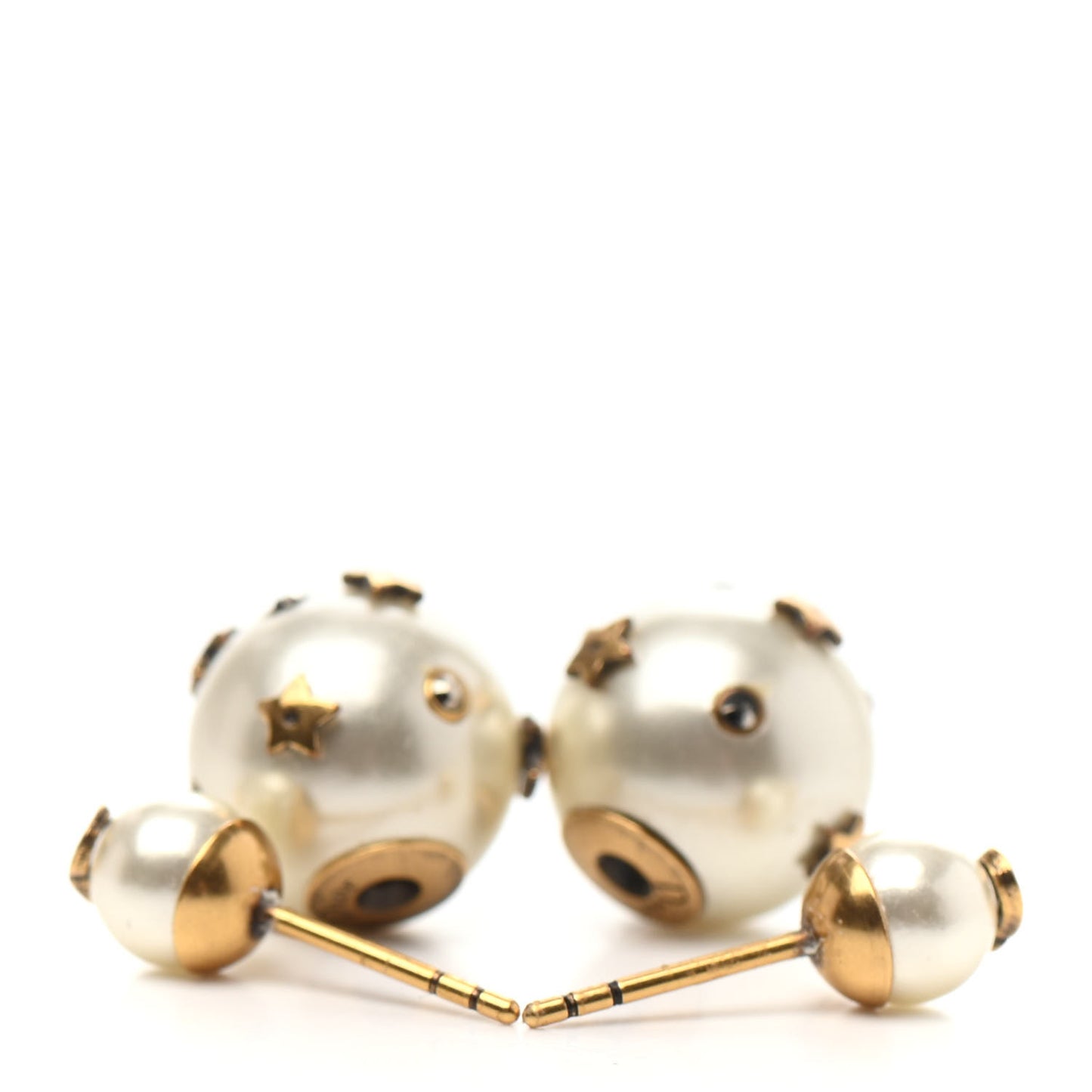 Pearl Crystal Mise En Dior Tribal Earrings
