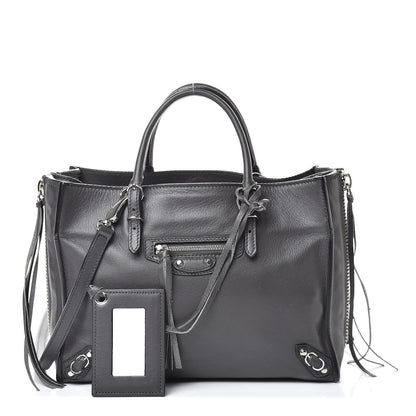 Balenciaga Veau Papier A6 Zip Around Tote Gris Fossile 1 of 14