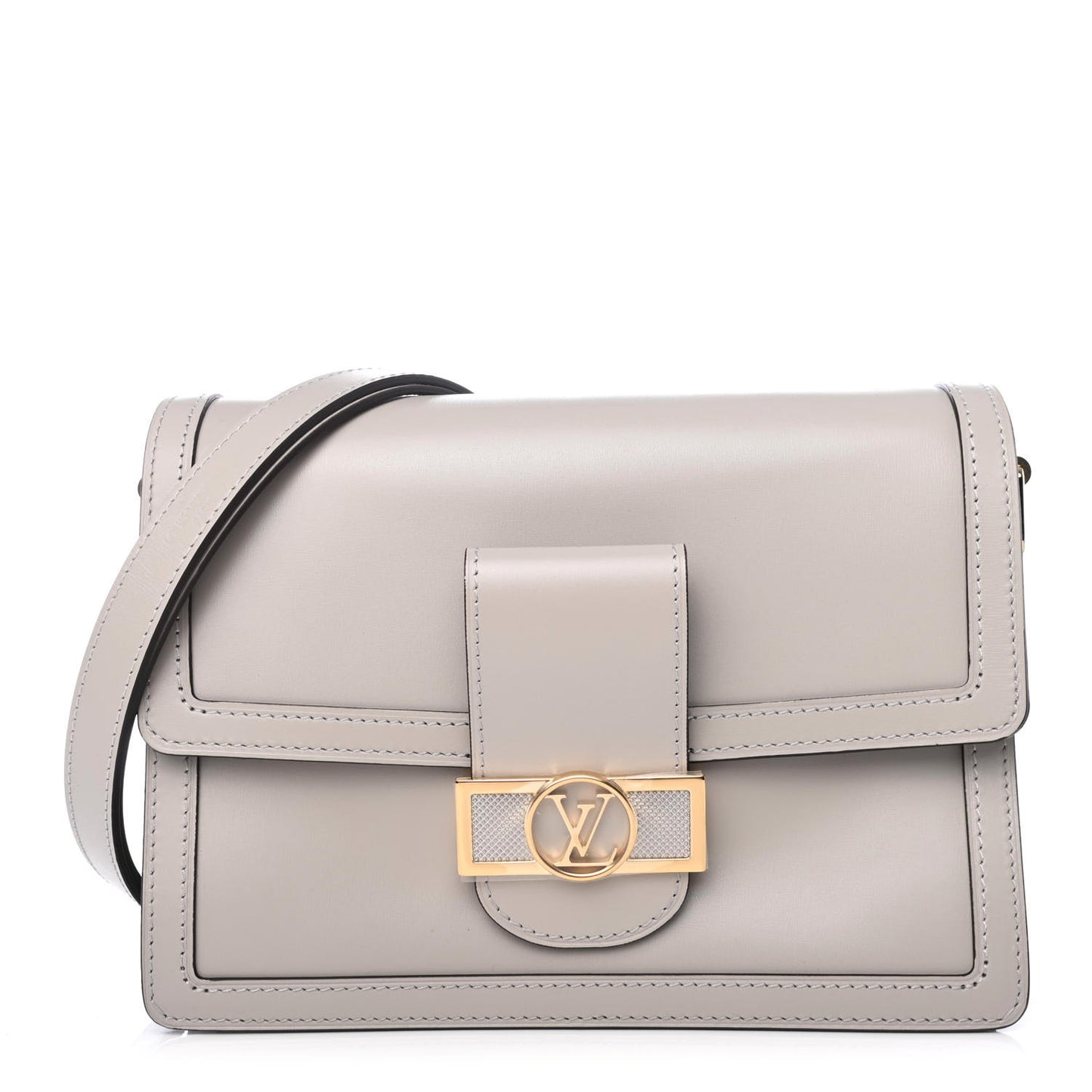 Smooth Calfskin Dauphine MM Galet