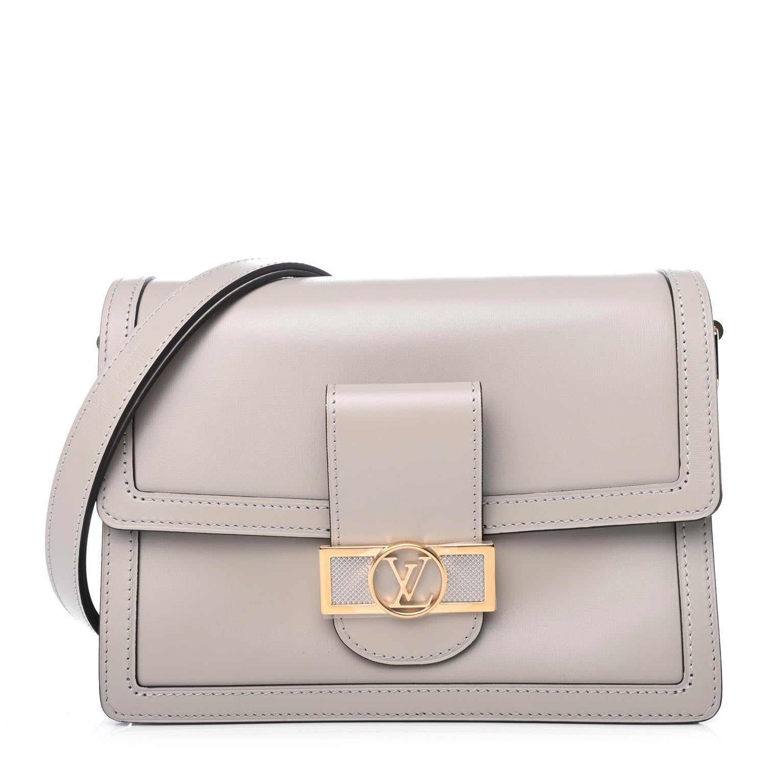 Louis Vuitton Smooth Calfskin Dauphine MM Galet 1 of 4