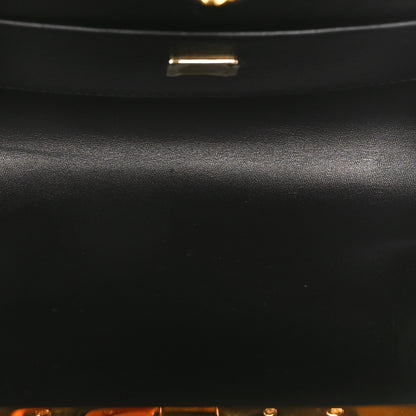Dolce & Gabbana Snakeskin Medium Marlene Chain Clutch Black 5 of 9