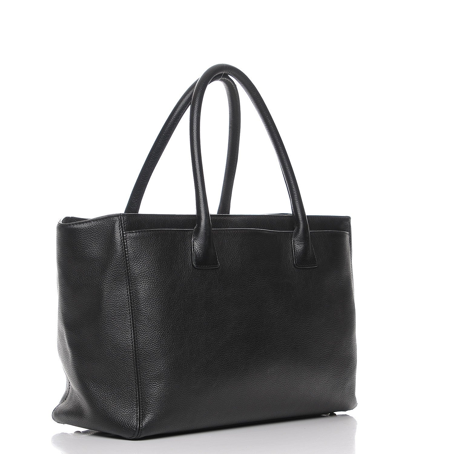 Chanel Calfskin Cerf Executive Shopper Tote Black 3 of 11