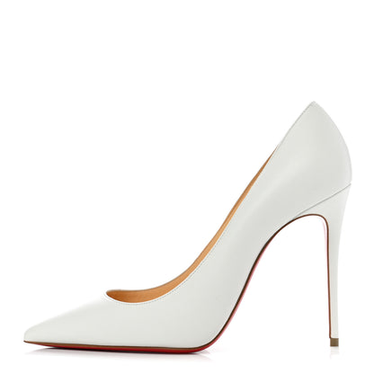Christian Louboutin Nappa Kate 100 Pumps 38 White 1 of 9