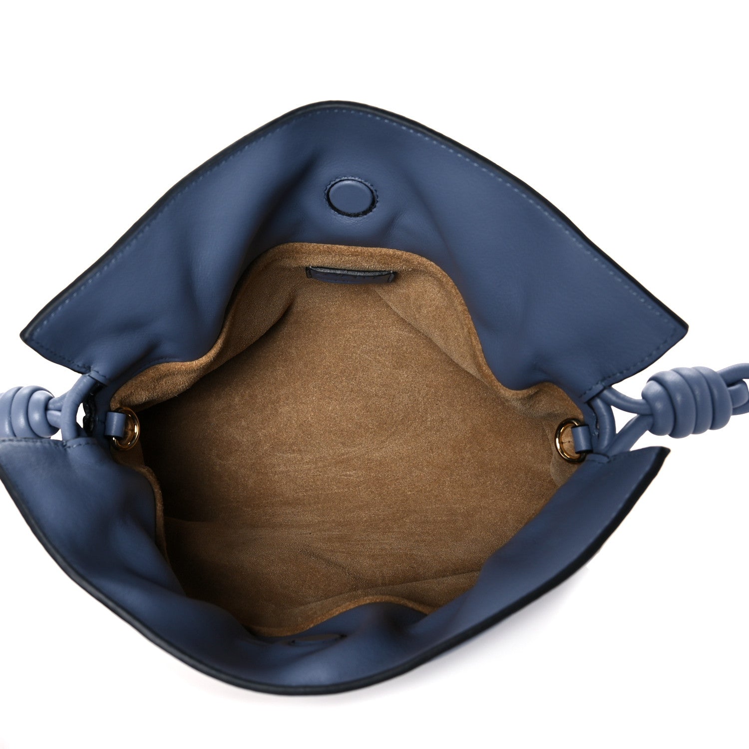 Loewe Calfskin Mini Flamenco Knot Bag Indigo Tan 5 of 11