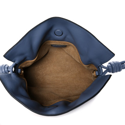 Loewe Calfskin Mini Flamenco Knot Bag Indigo Tan 5 of 11