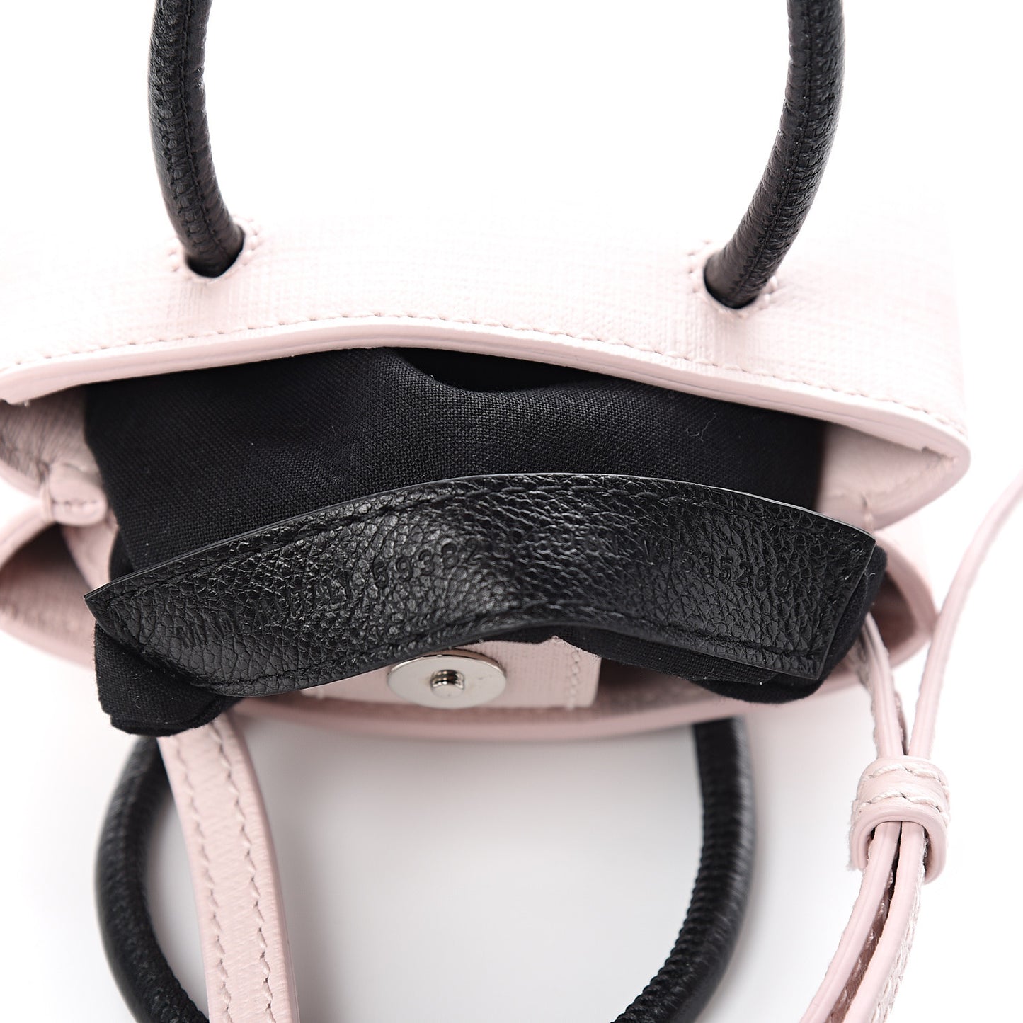 Squared Calfskin Logo Shopping Phone Holder Bag Light Rose