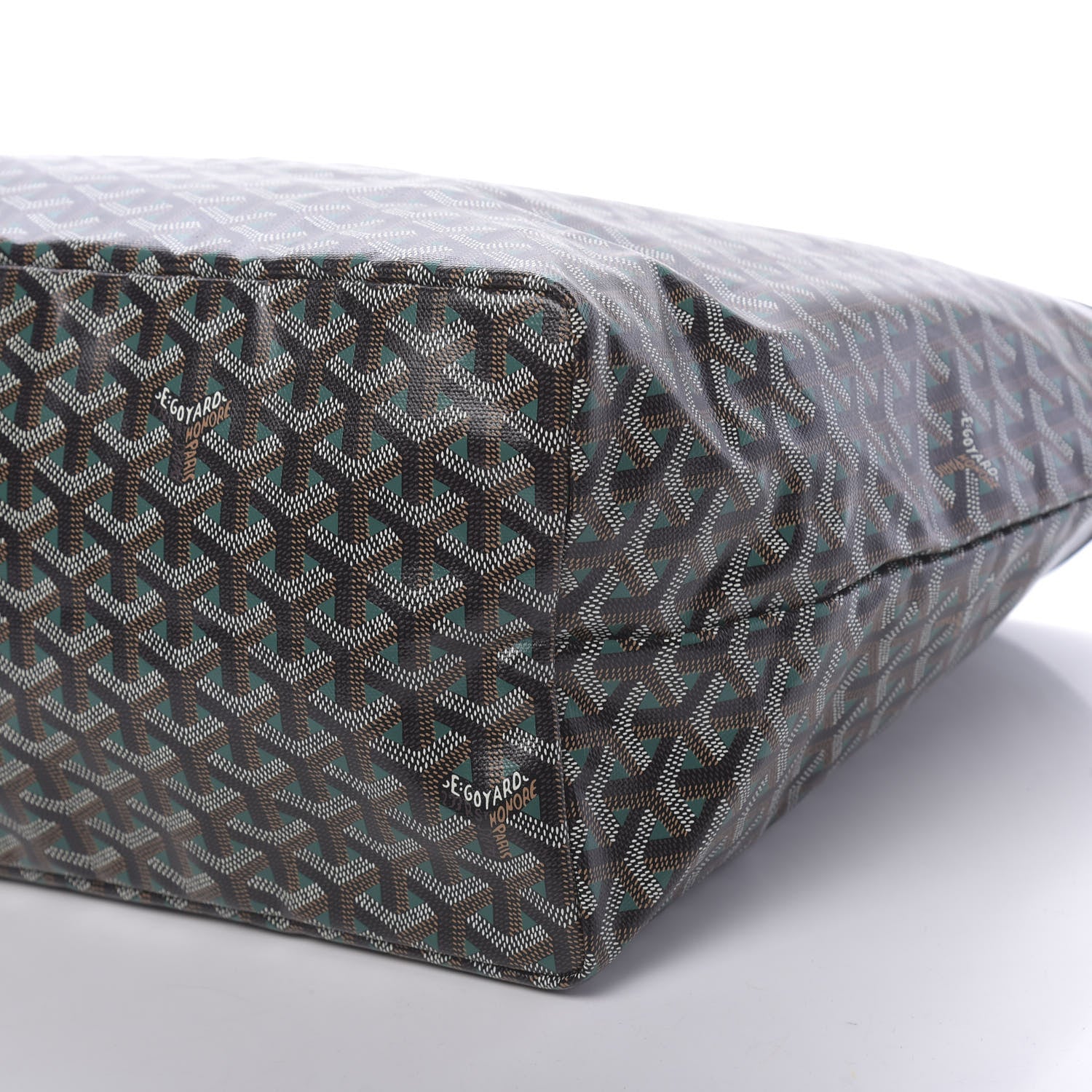 Goyard Goyardine Saint Louis Claire Voie GM Black Green 11 of 11