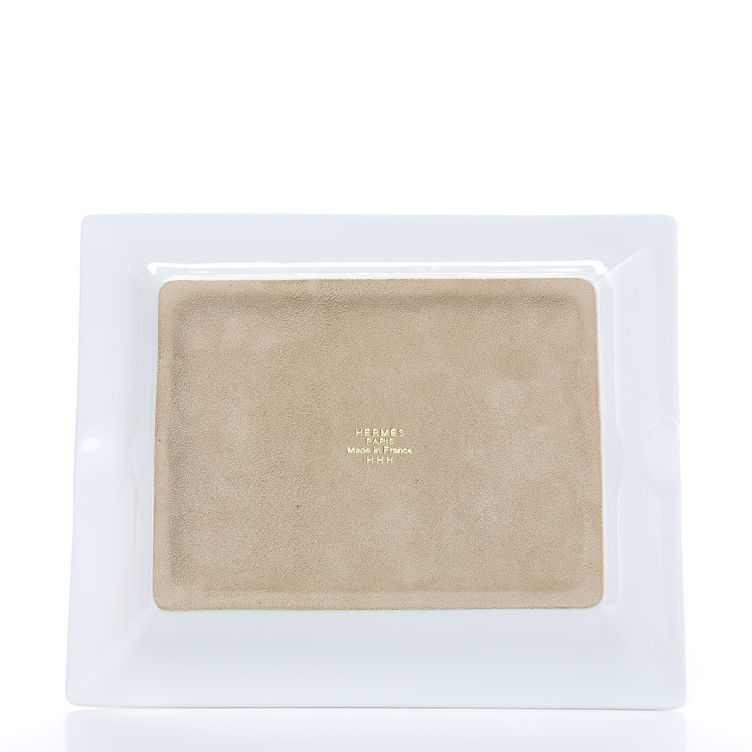 Hermes Porcelain Mosaique Au 24 Gold Ashtray 3 of 5