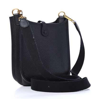 Hermes Taurillon Clemence Evelyne TPM Black 2 of 6