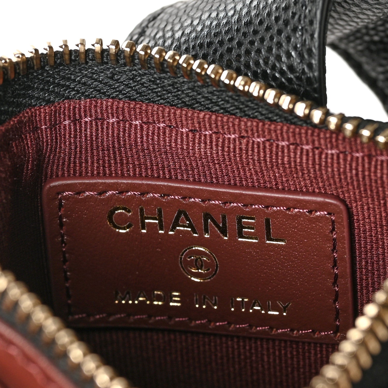 Chanel Caviar Quilted Compact Zipped Pocket Wallet Black 8 of 10