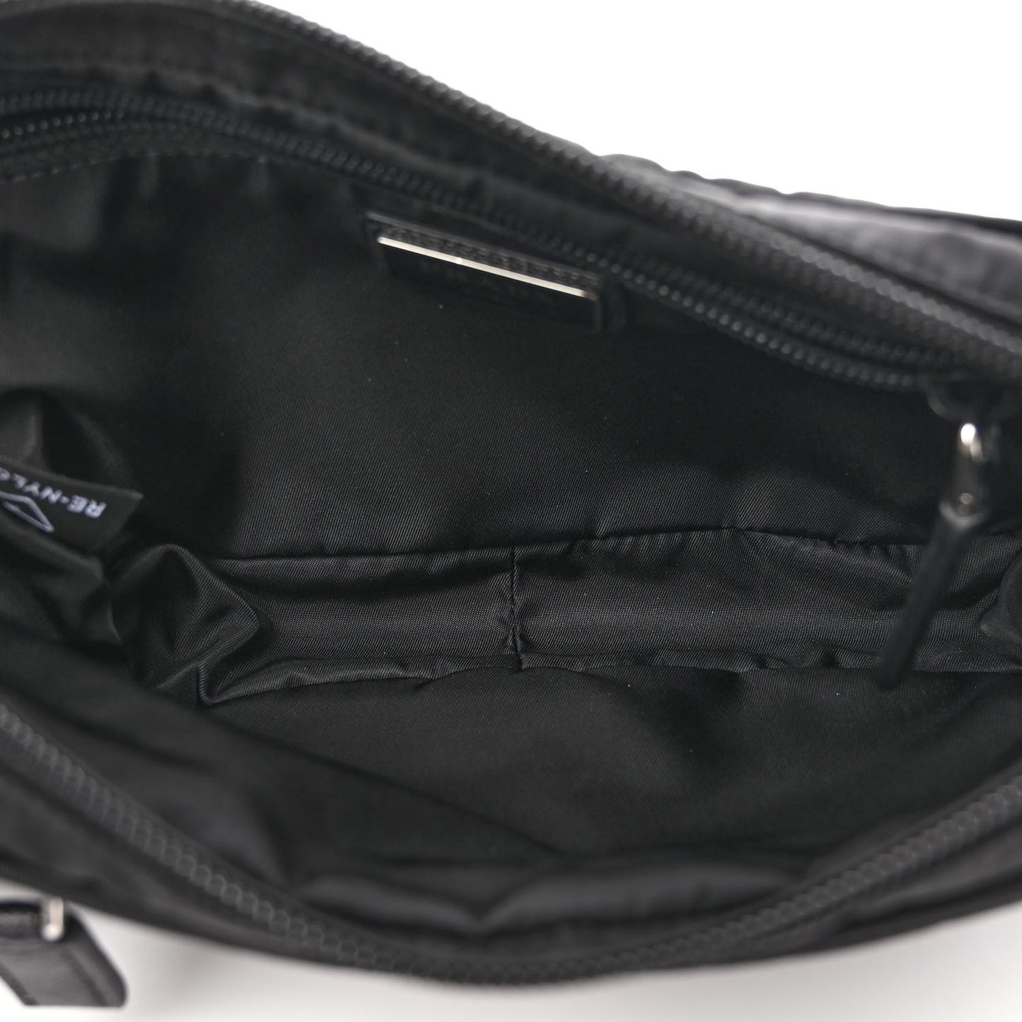 Re-Nylon Saffiano Belt Bag Black