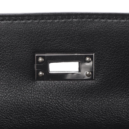 Hermes Swift Kelly Pochette Clutch Black 16 of 25