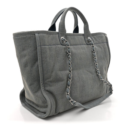 Chanel Denim Medium Deauville Tote Light Blue 4 of 12