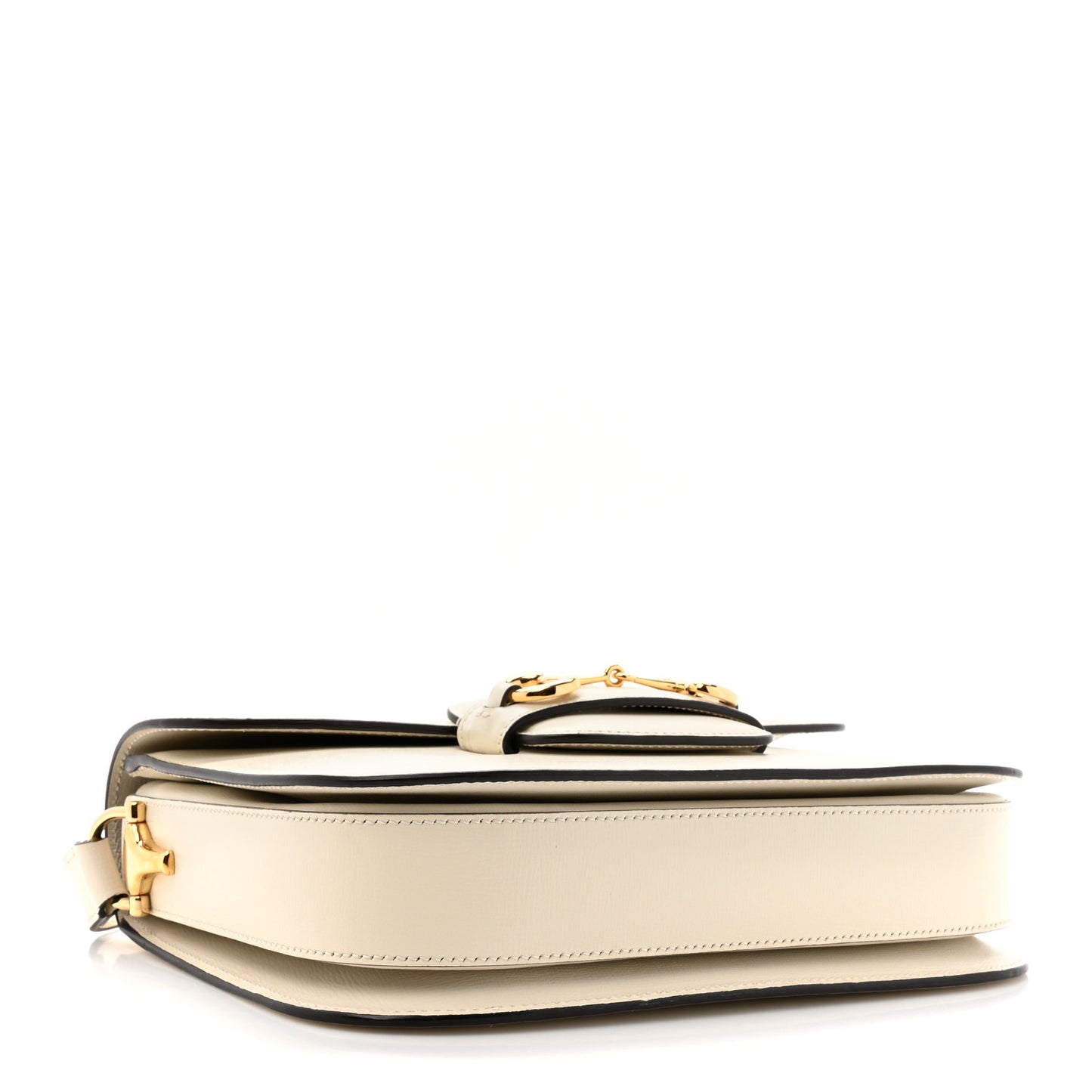Azalea Calfskin Horsebit 1955 Shoulder Bag Mystic White